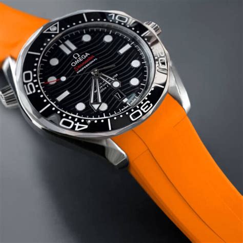 omega seamaster 600 strap|Omega Seamaster aftermarket rubber strap.